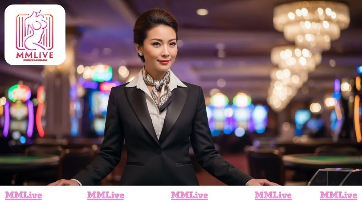 Trải nghiệm sòng bài trực tuyến chân thực với các nữ dealer chuyên nghiệp và quyến rũ tại Live Casino MMLive.